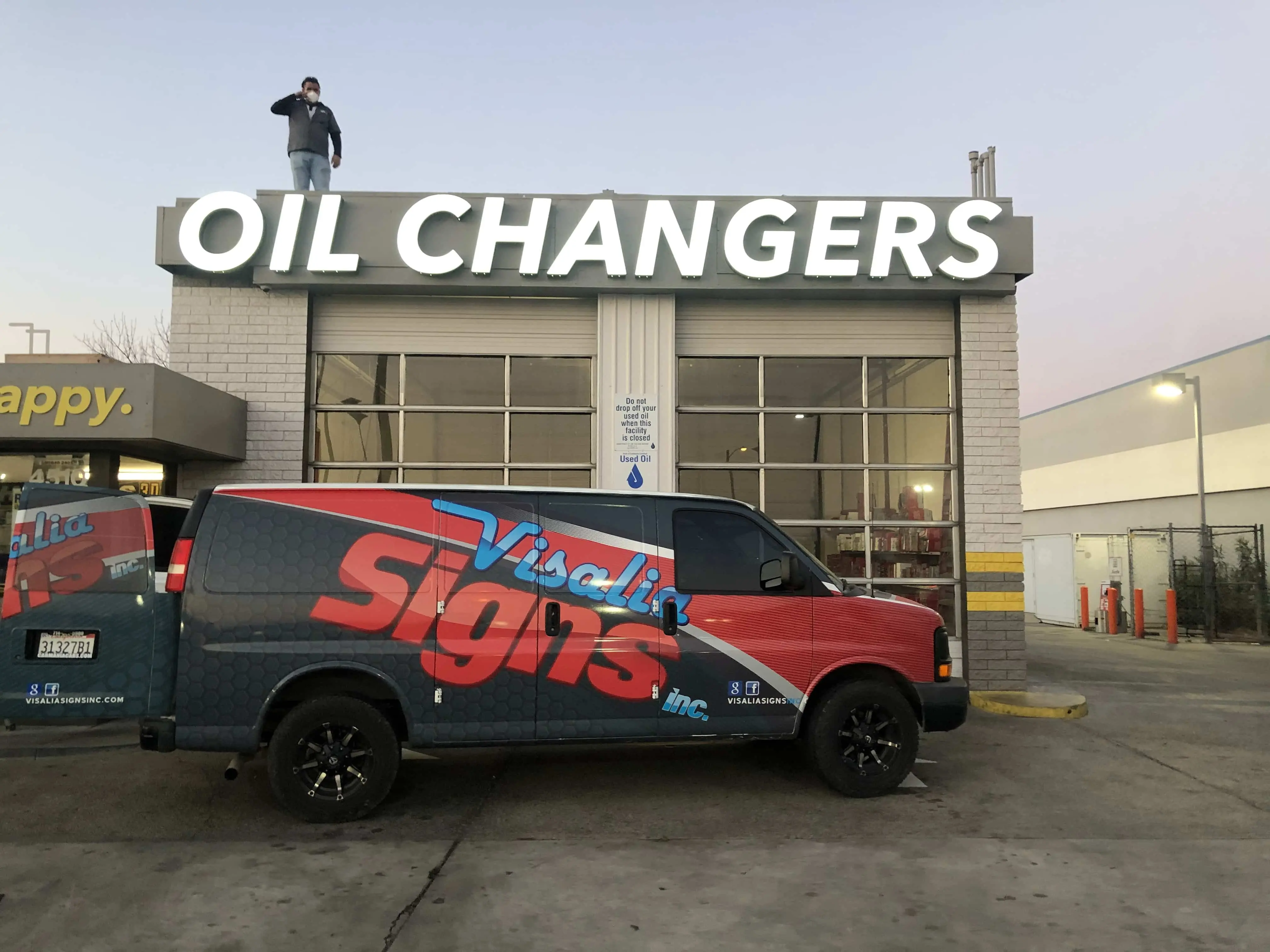 Installing custom signs Visalia CA