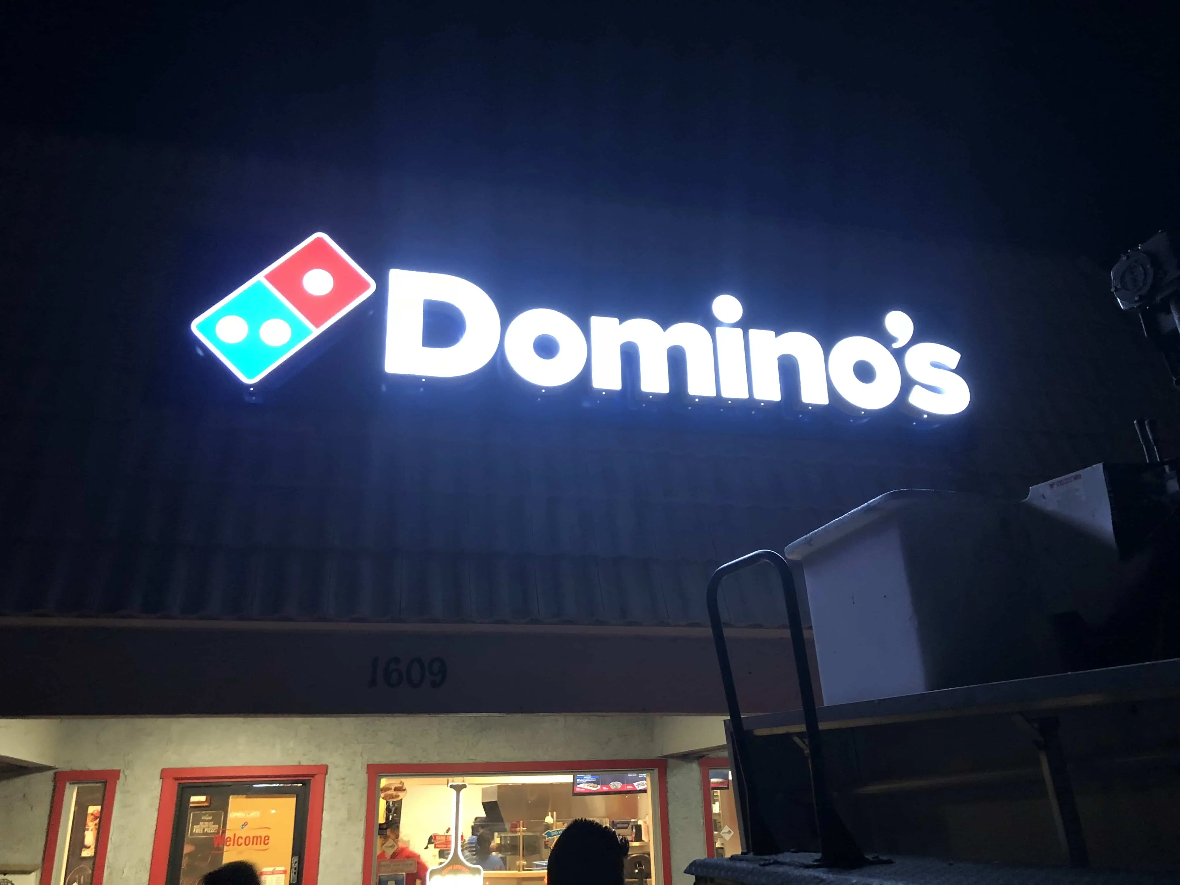 Light fixture sign Visalia