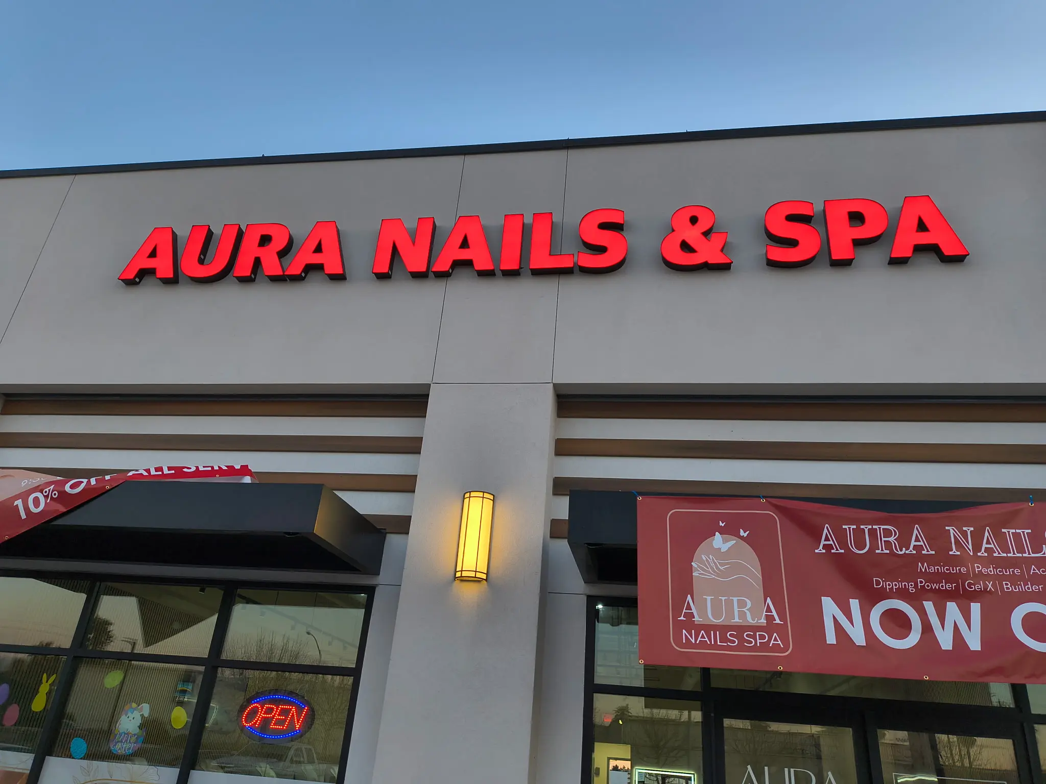 Light fixture sign Visalia Signs