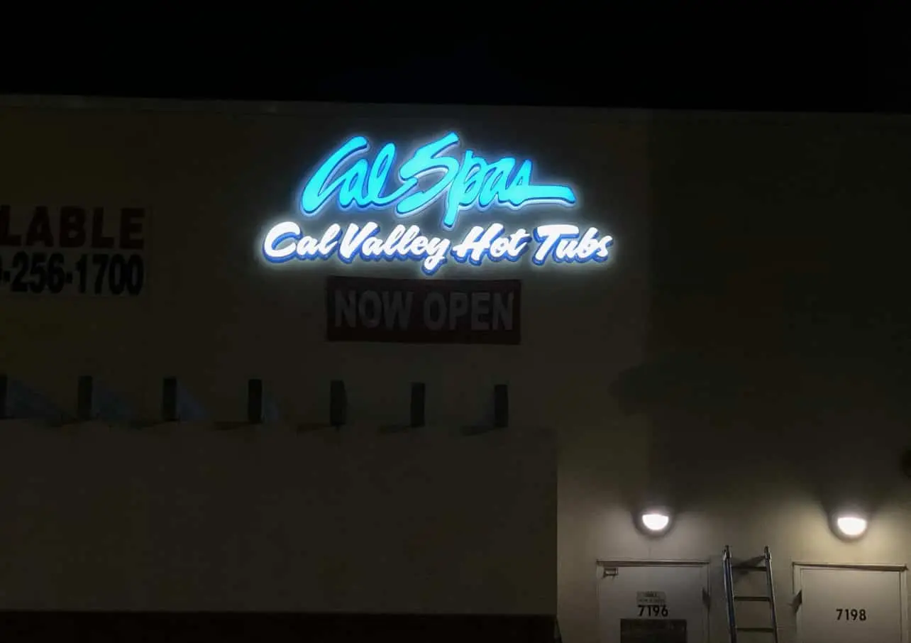 Light fixture sign Visalia