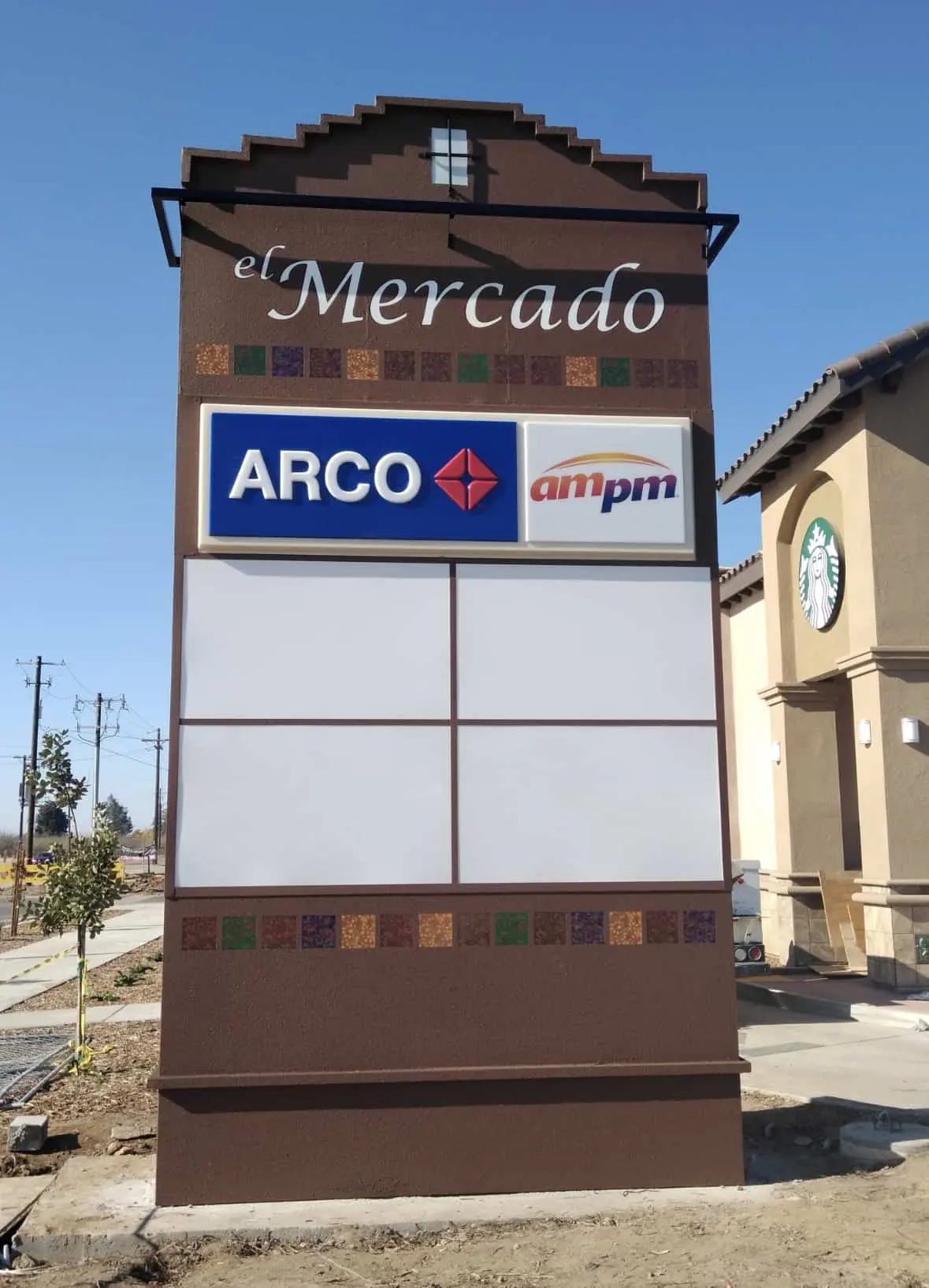 Monument sign Visalia CA