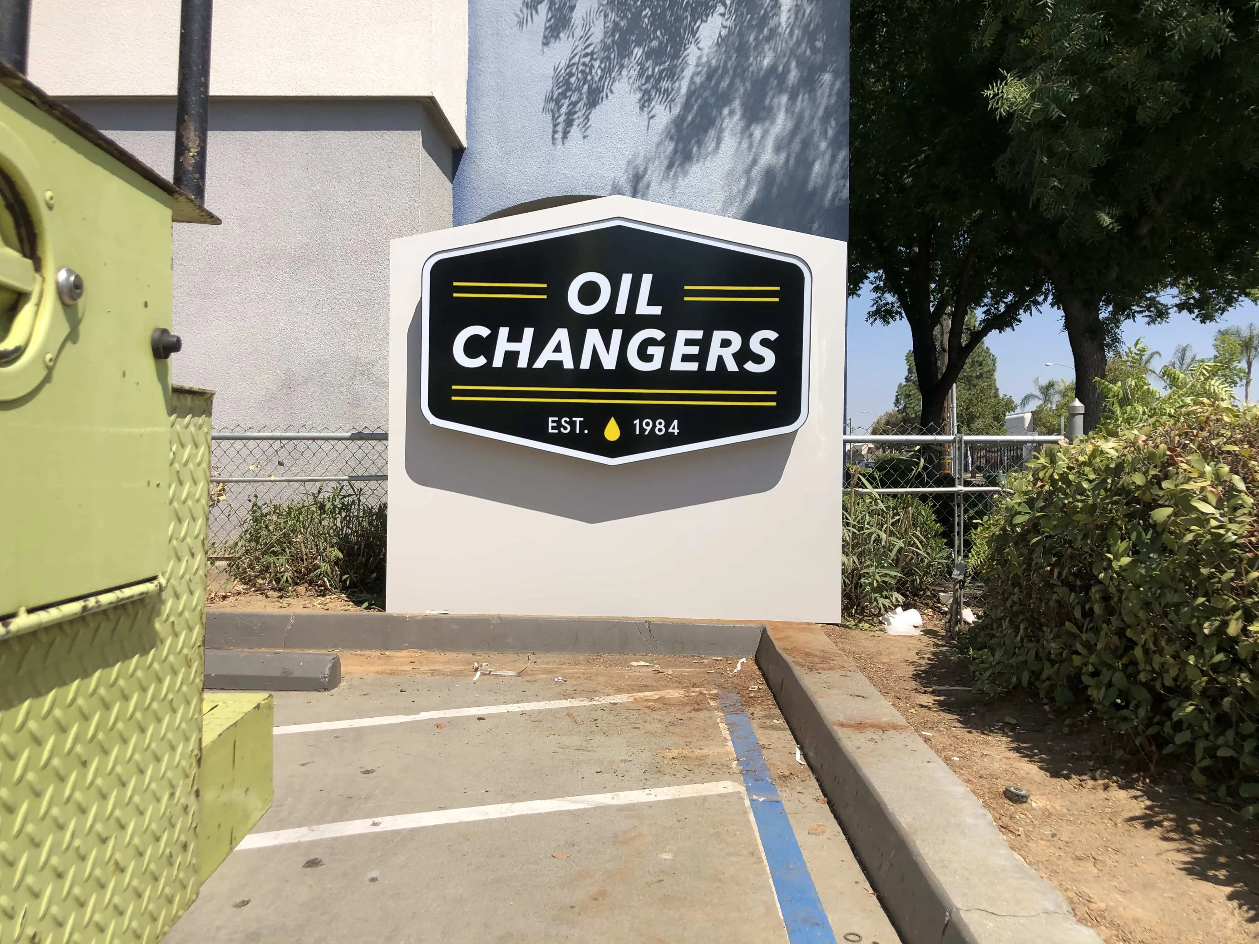 Monument sign Visalia CA