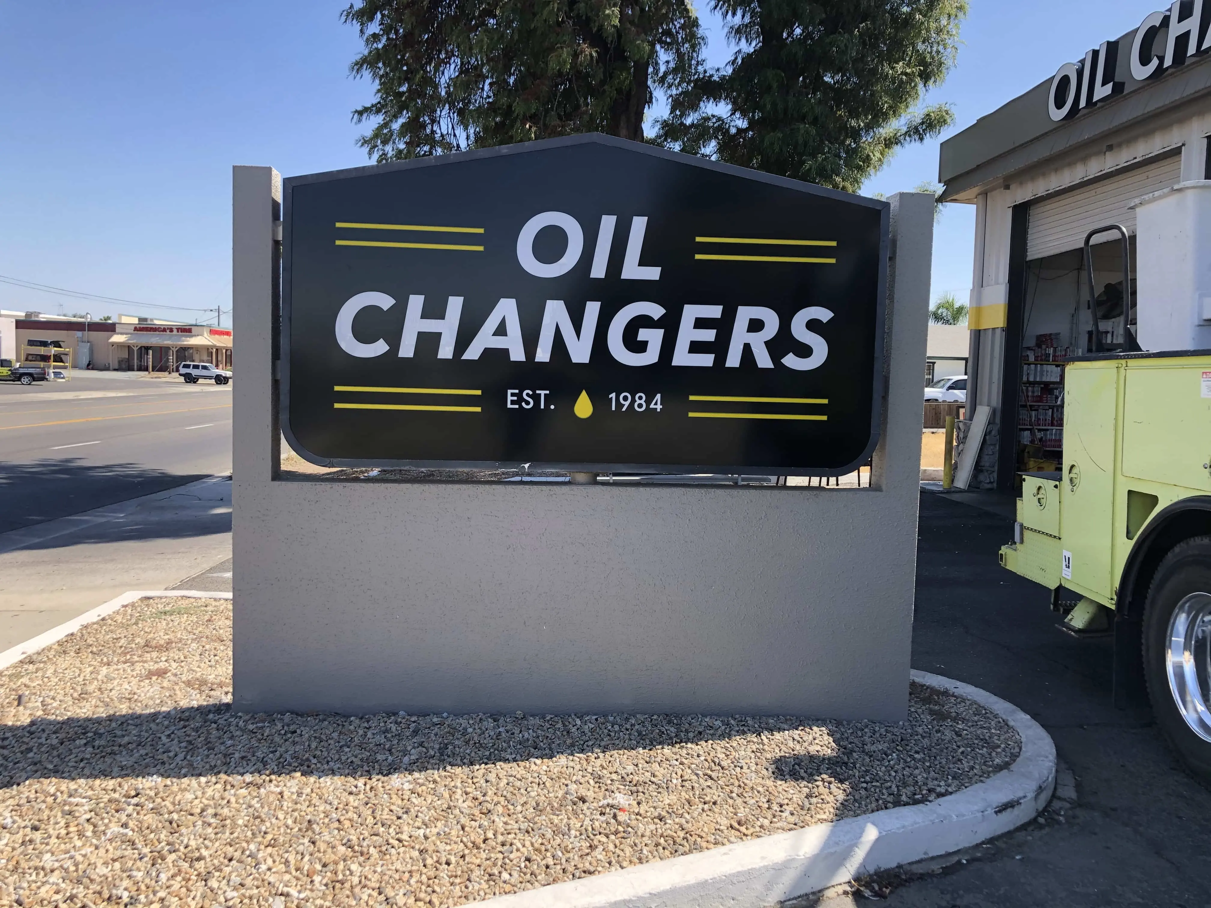 Monument sign Tulare County