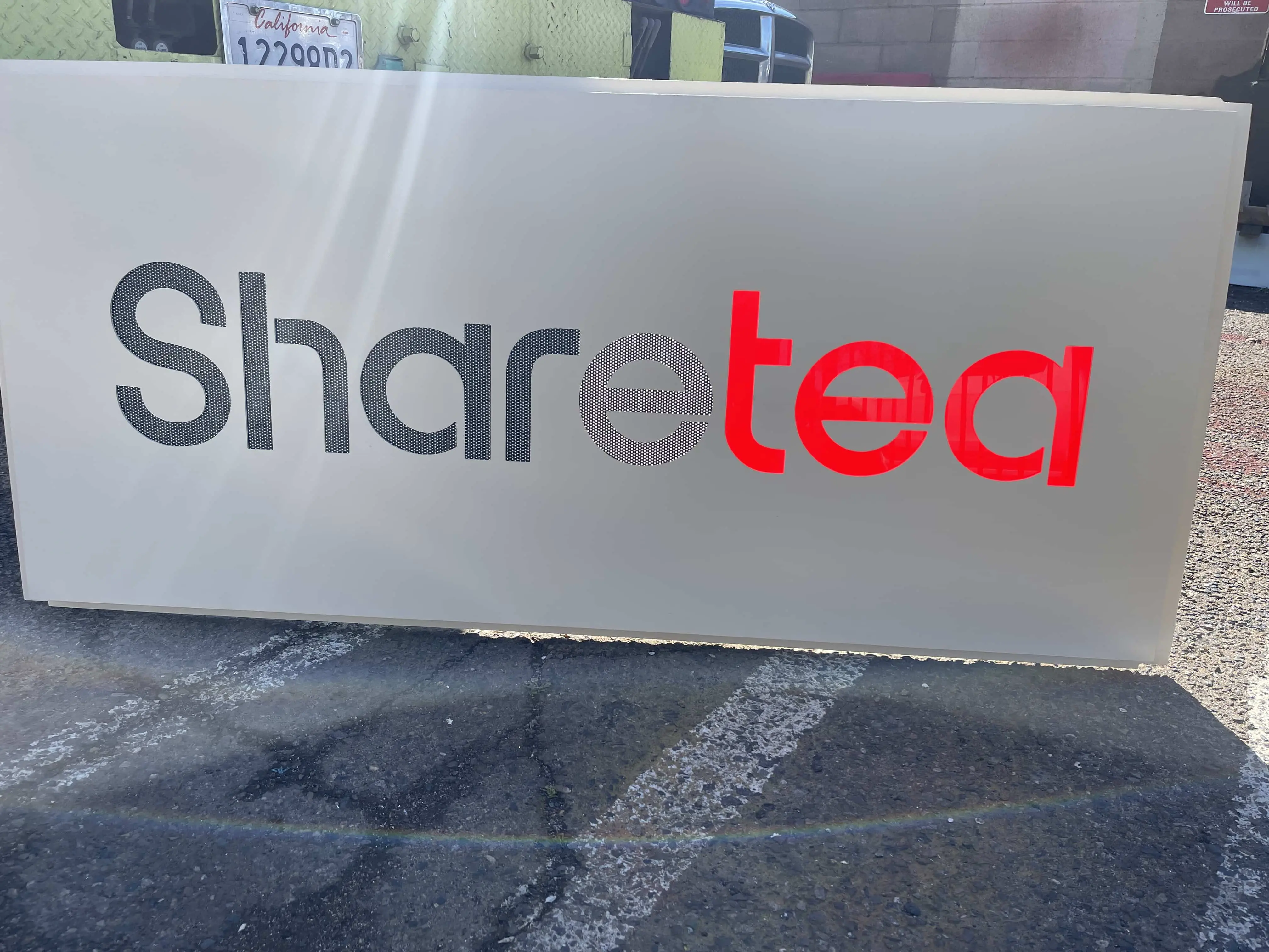 Monument sign Tulare County CA