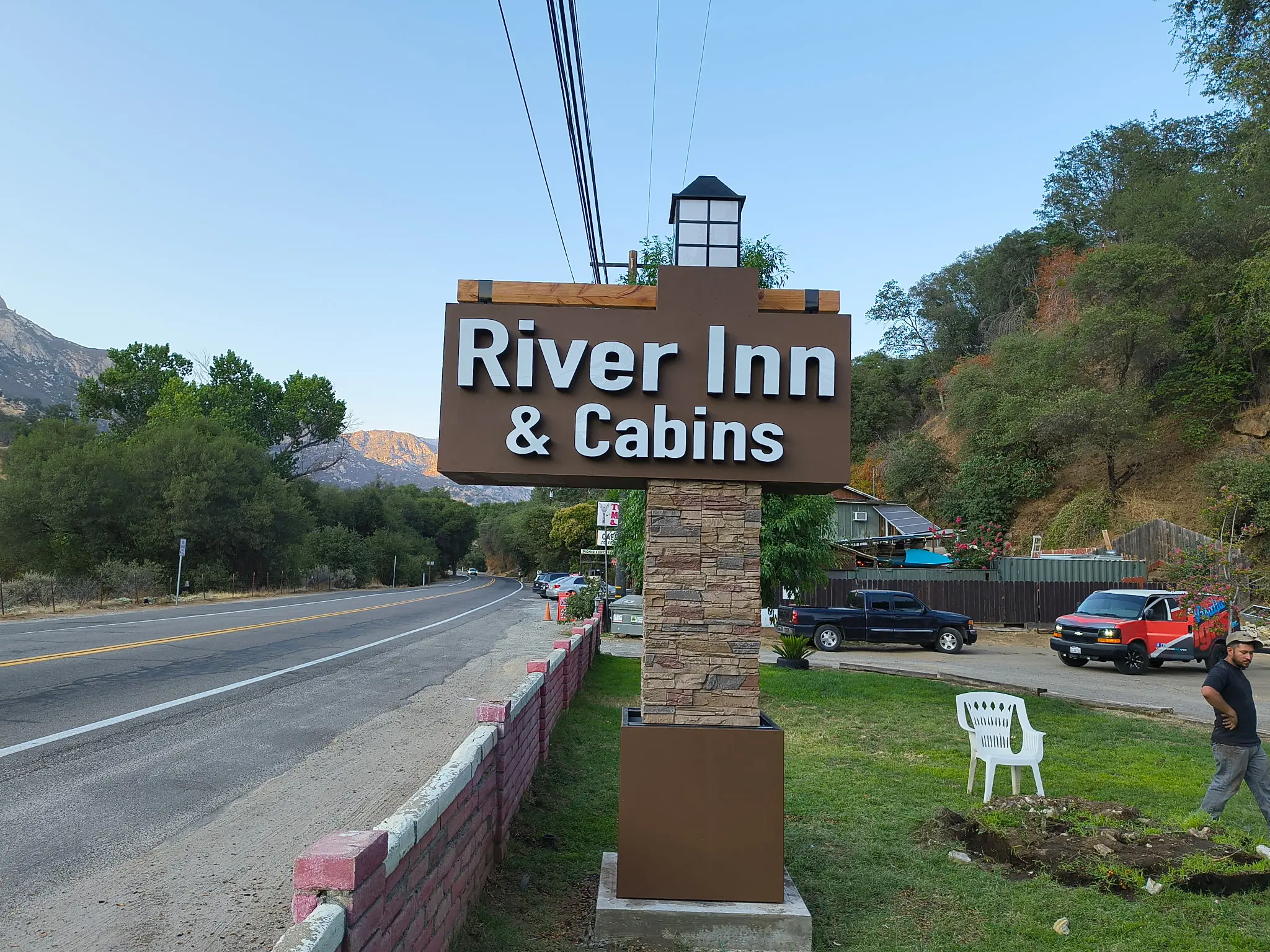 Monument sign Visalia CA
